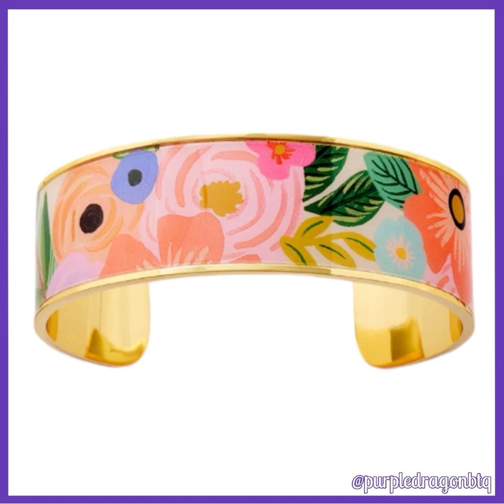 Rifle Paper Co. Floral Gold Bracelet